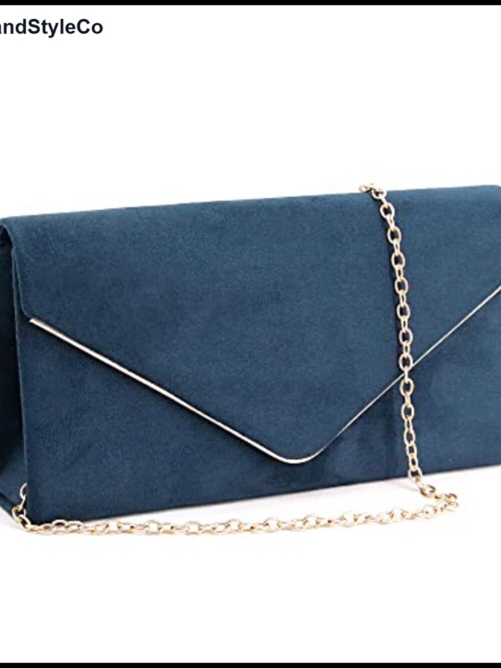 Women's Suede Envelope Clutch Evening Bag Shoulder Handbag Party Chain Crossbody